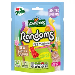 3 x Rowntree's Limited Edition Randoms Egg Sharing Bag 130g 08/26