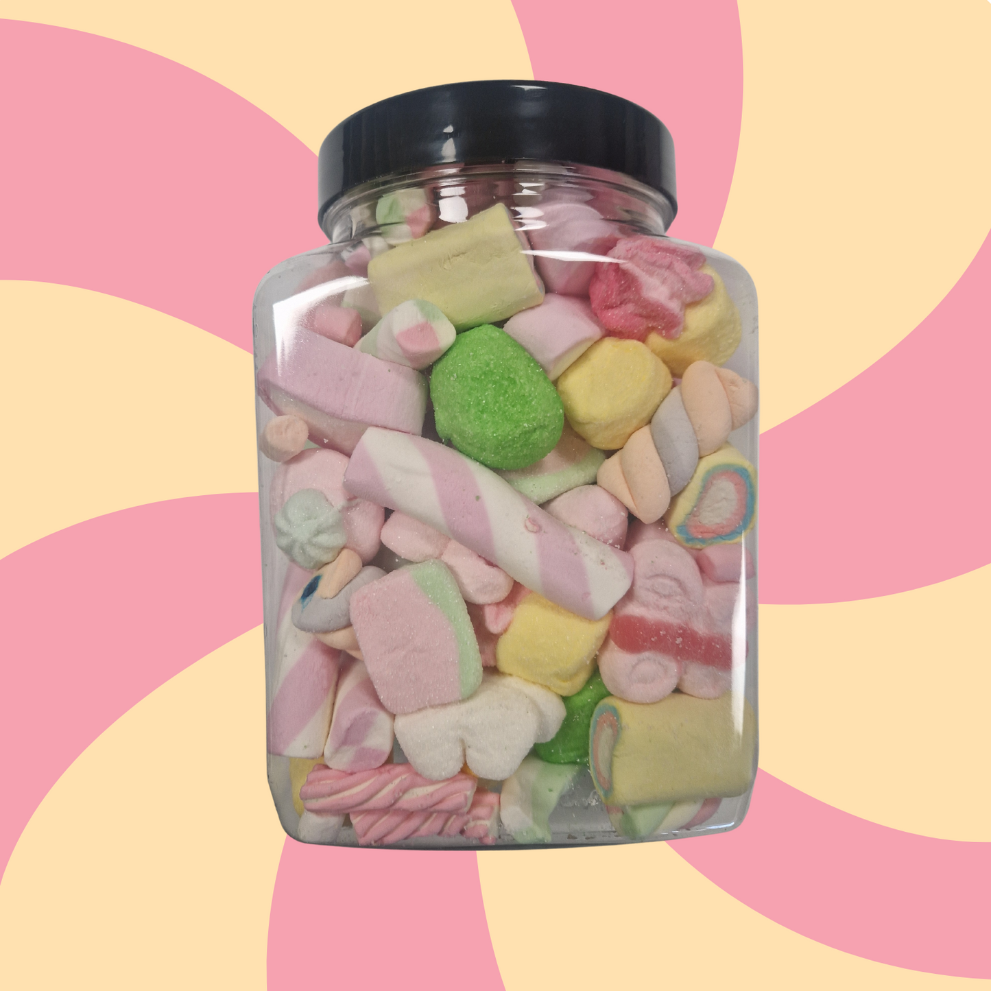 Marshmallow filled Jar