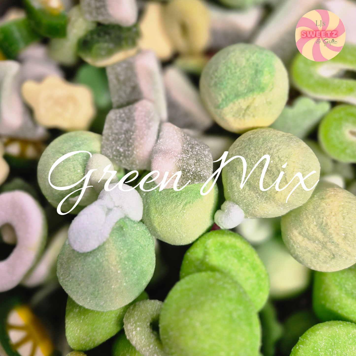 green sweet mix candy pick n mix