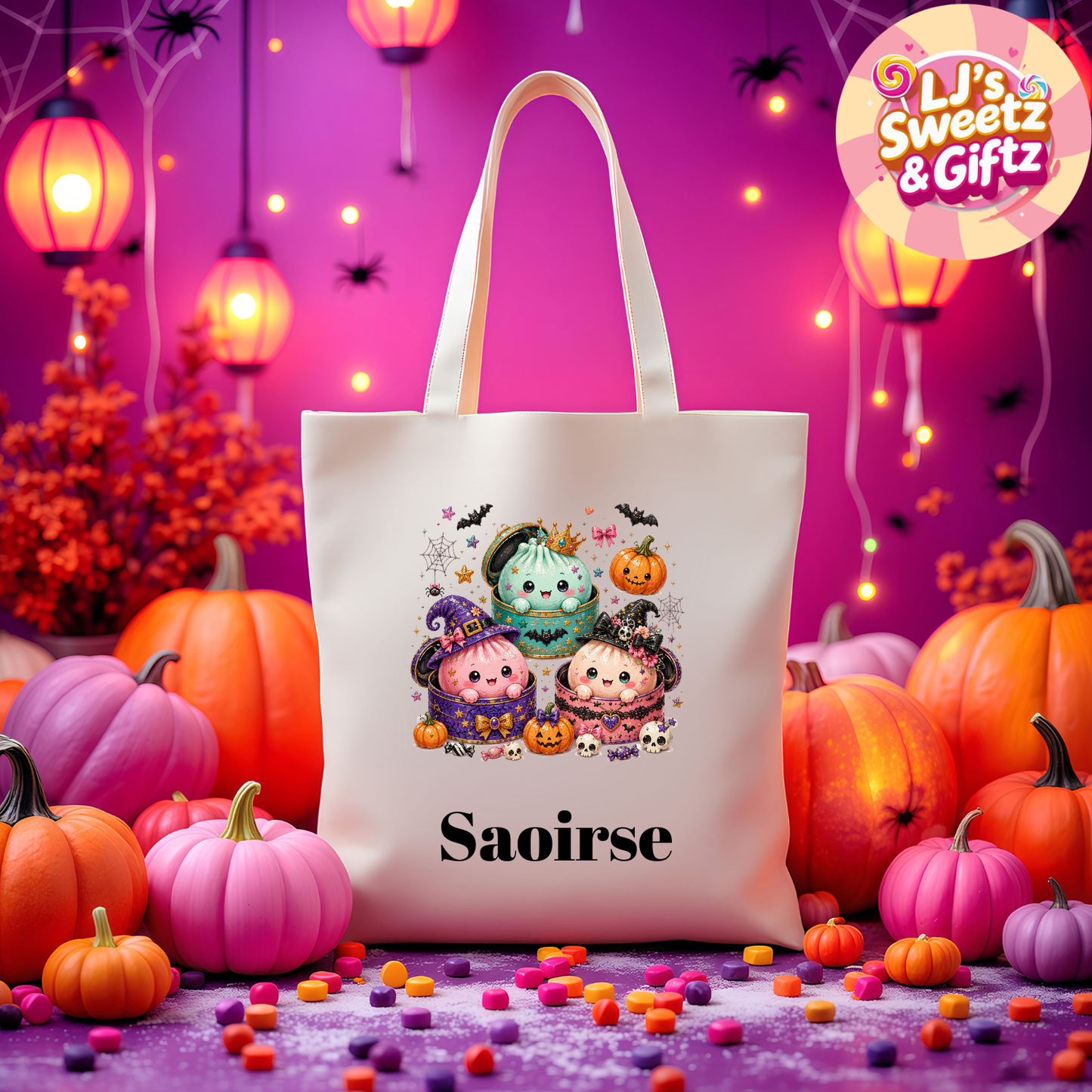 Halloween Dumpling Tote Bag