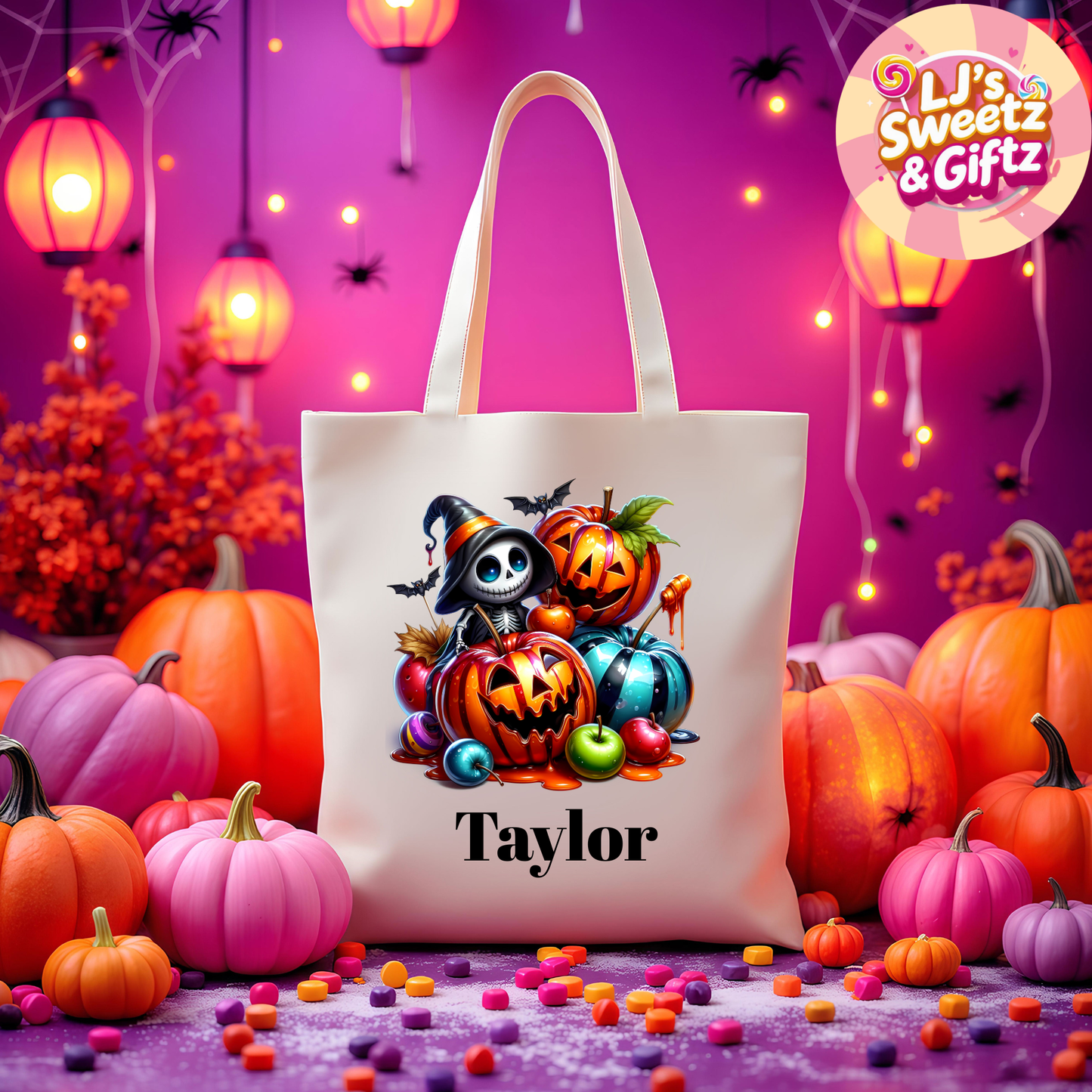 Halloween Pumpkin Tote Bag