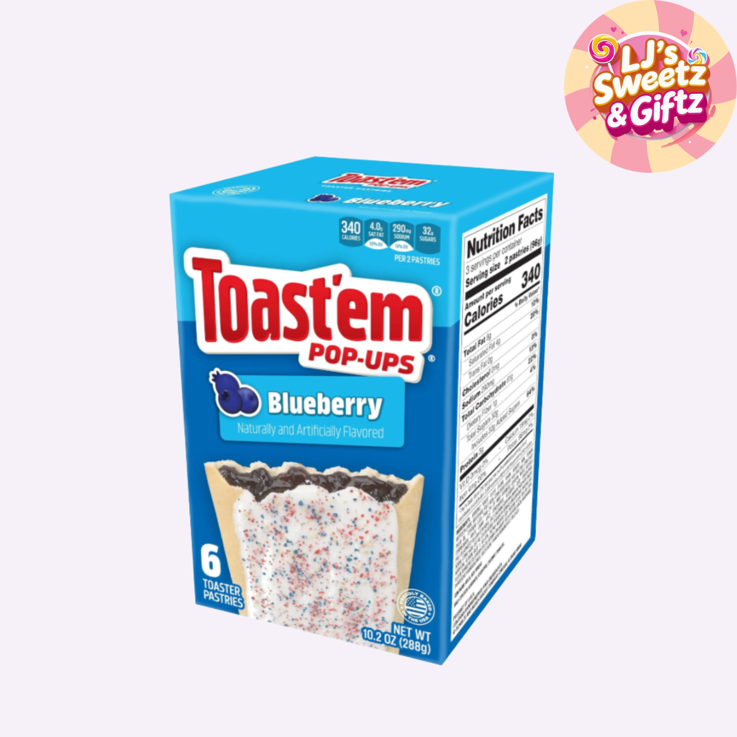 Toast'em Pop-Ups Frosted Blueberry 288g