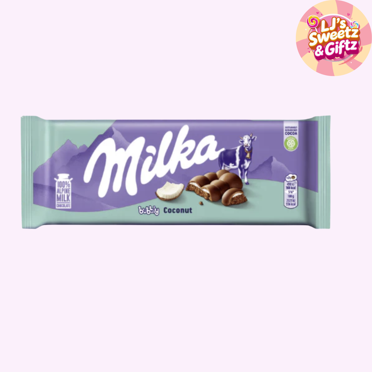 Milka Bubbly Coconut Chocolate Bar