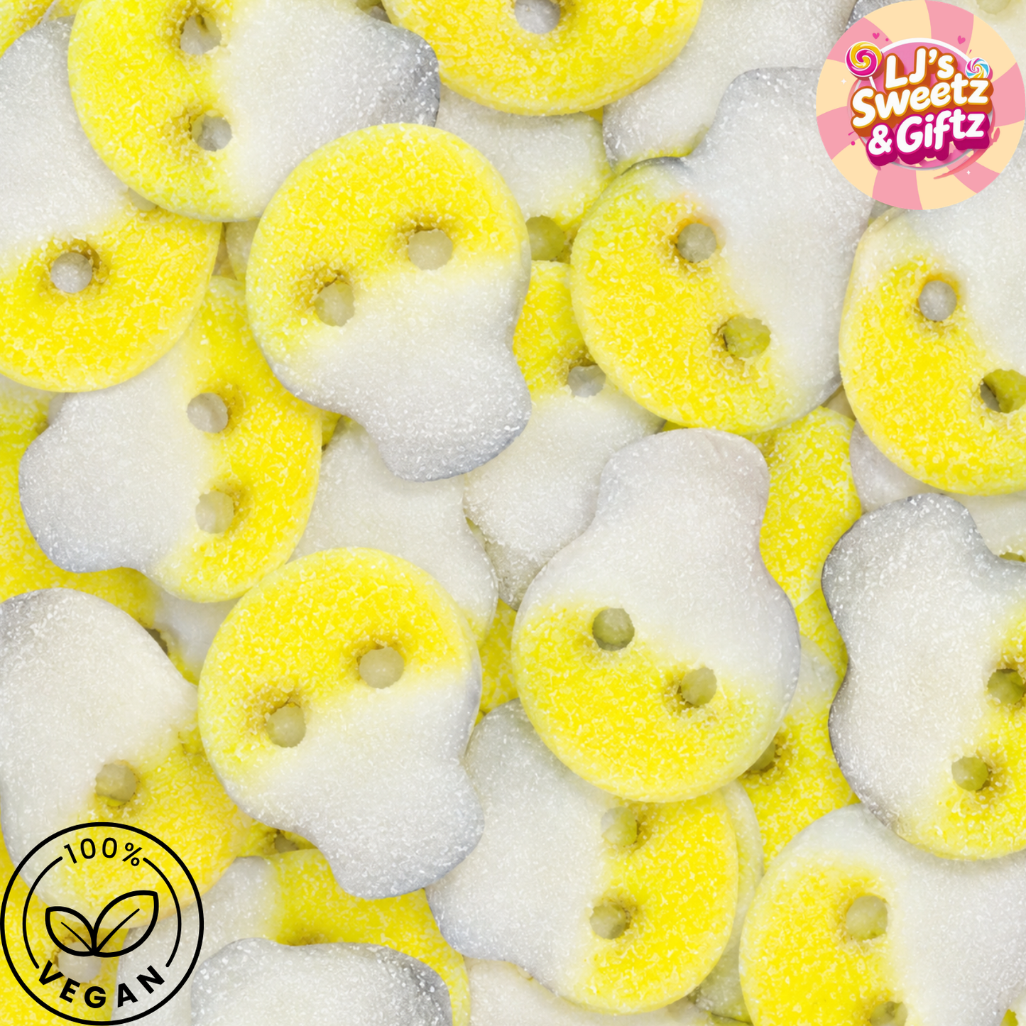 Yellow & White Skulls 300g