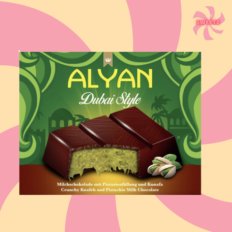 Alyan Dubai Style Chocolate Bar 100g