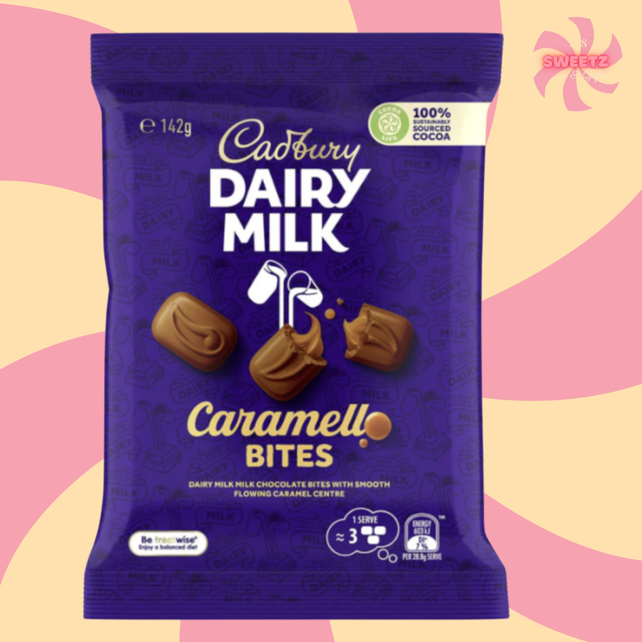 Cadbury Dairy Milk Caramello Bites 142g - 
 [Australian]