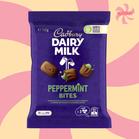 Cadbury Dairy Milk Peppermint Bites 142g - [Australian