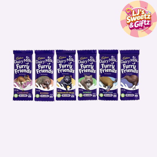 Cadbury's Furry Friends Chocolate Bar AUS 20g 1 piece RANDOM