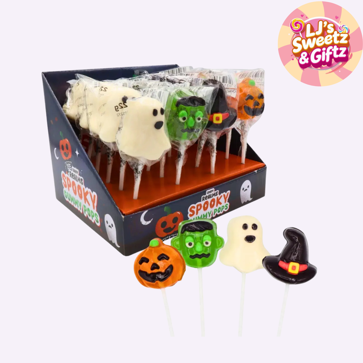 Candy Realms Spooky Gummy Pops 22g
