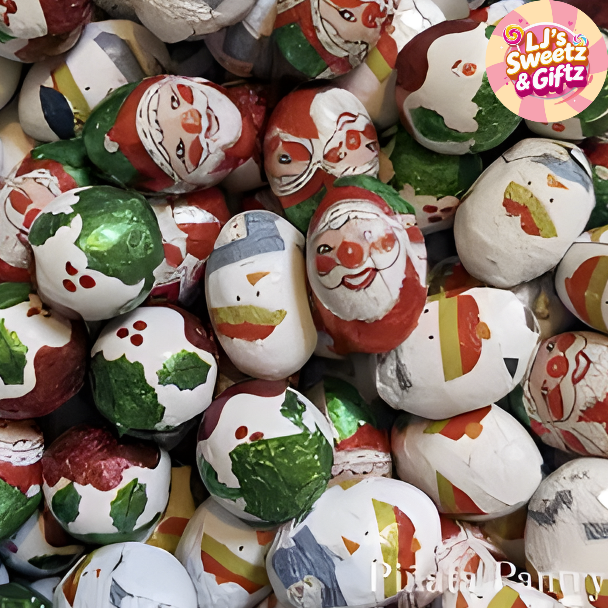 Christmas foiled chocolate balls