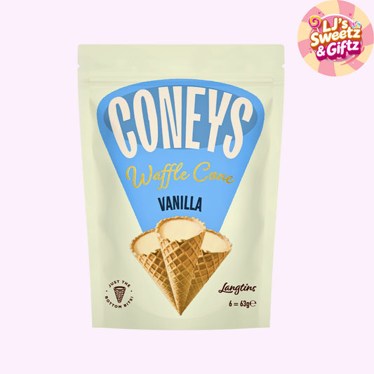 Coneys Waffle Cone Vanilla Flavour 63g