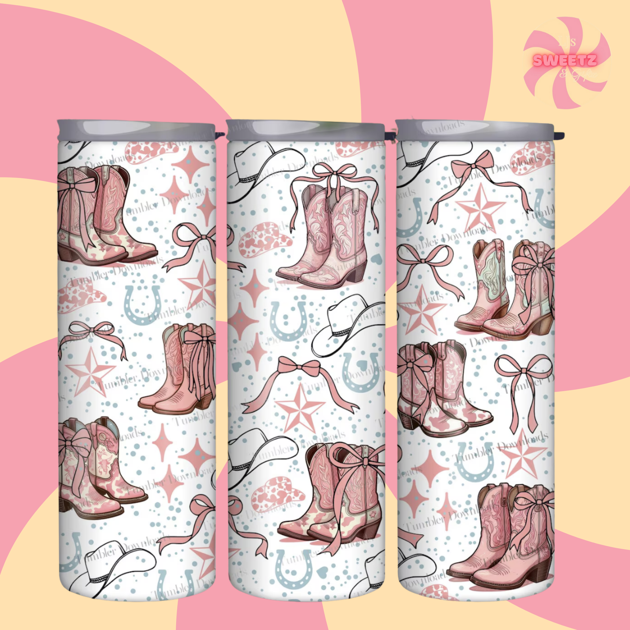 Cow Girl Bow Tumbler
