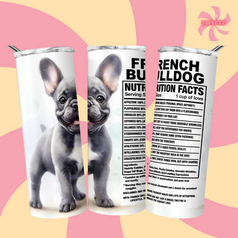 French Bull dog Tumbler