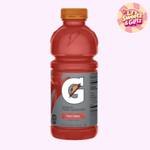 Gatorade bottle with a red label on a white background