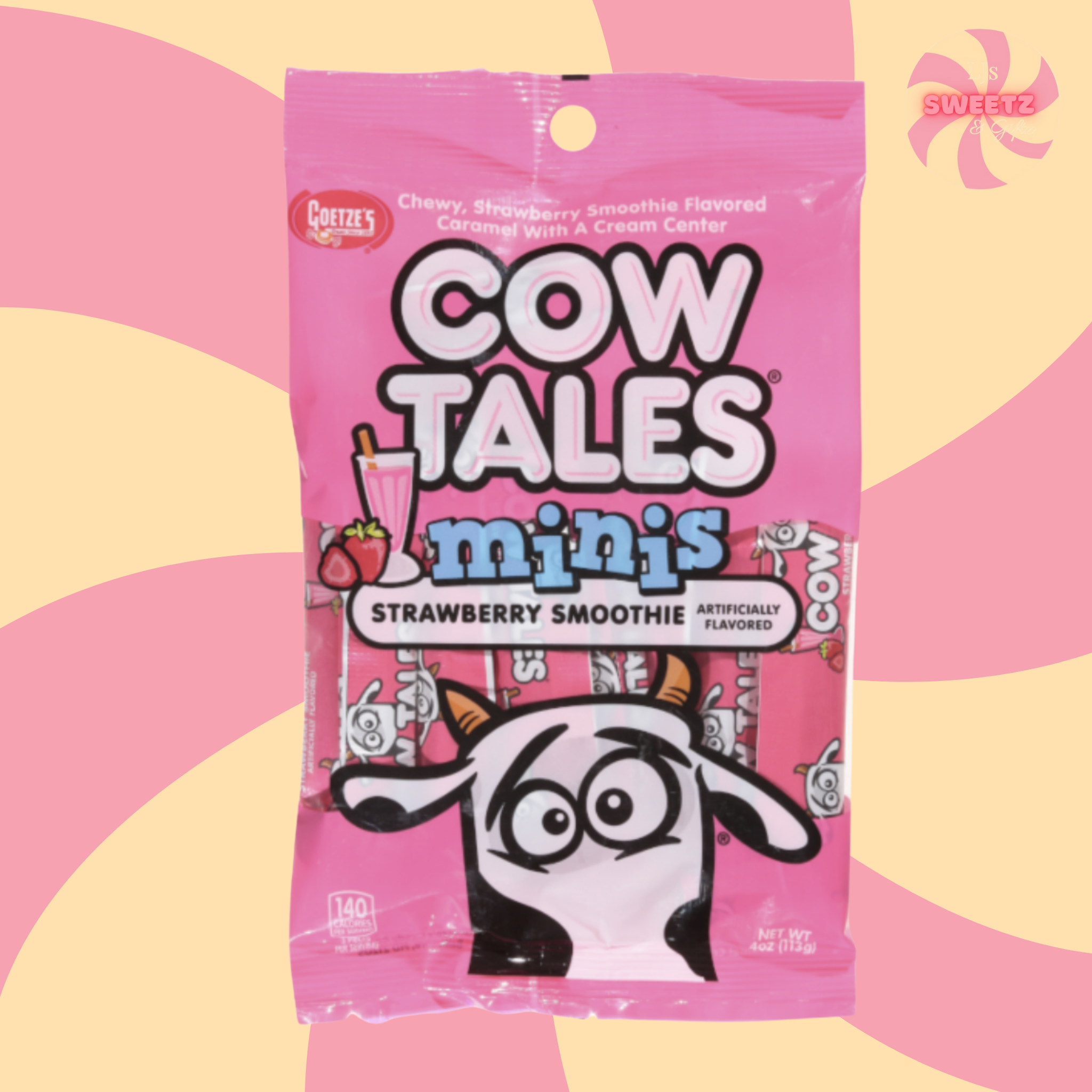 Goetze's Strawberry Smoothie Cow Tales Minis 4oz (113g)
