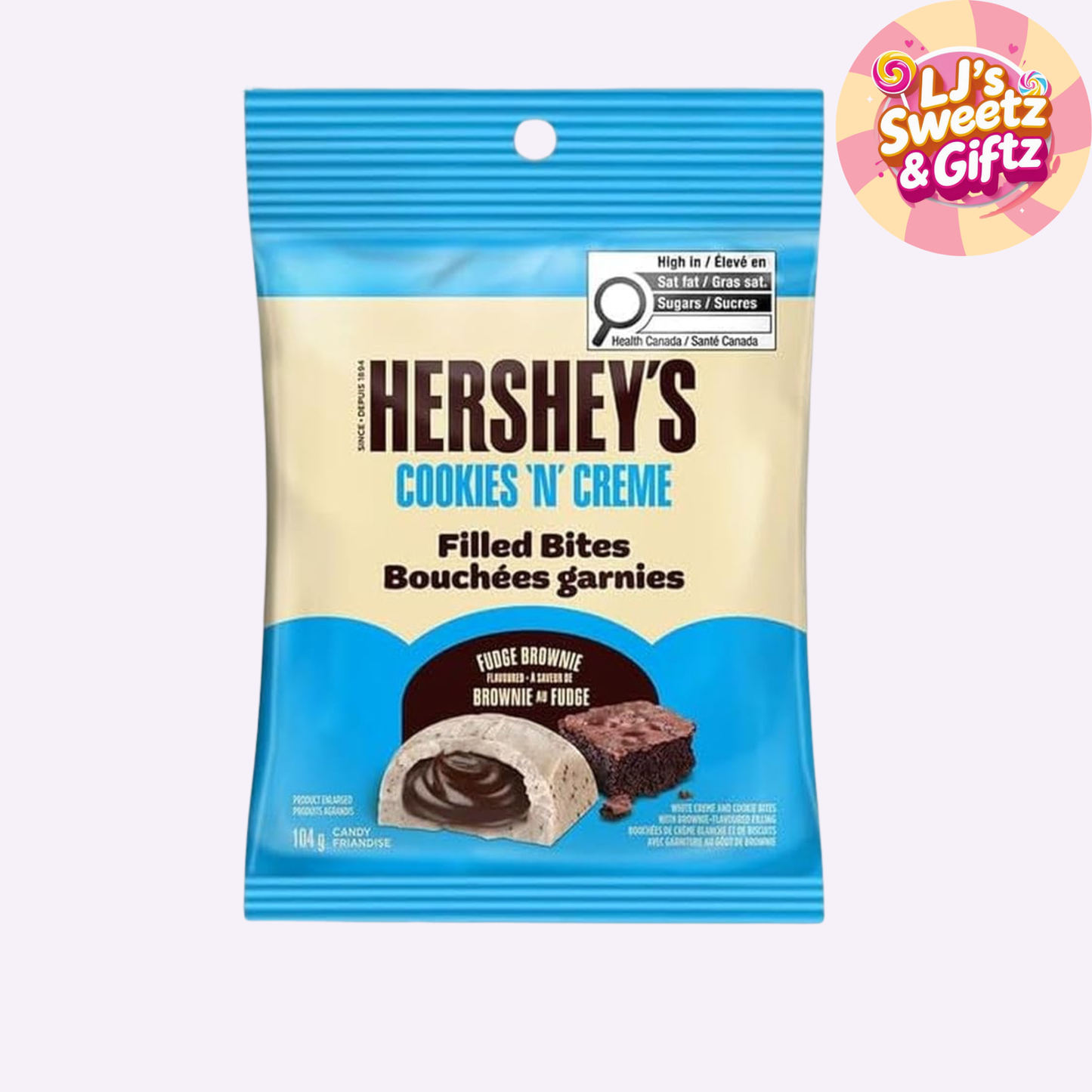 Hershey's Cookies n Creme Fudge Brownie 104g