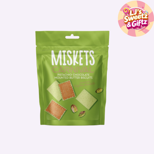 Miskets Pistachio White Mini Biscuits