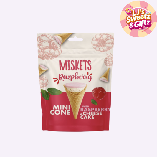 Miskets Raspberry and Cheesecake Cones