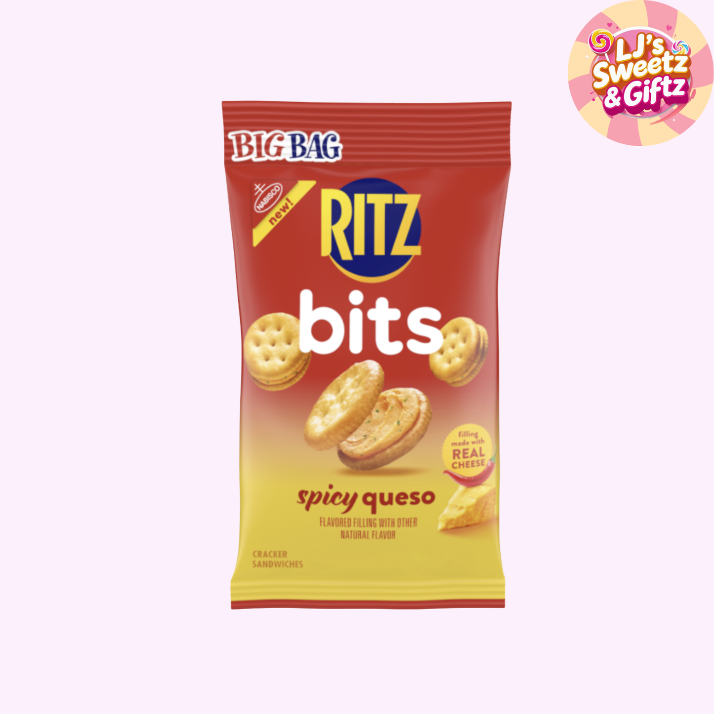 Ritz Bits Spicy Queso BIG BAG 3oz (85g) USA