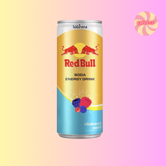 Red Bull energy drink can on a gradient background