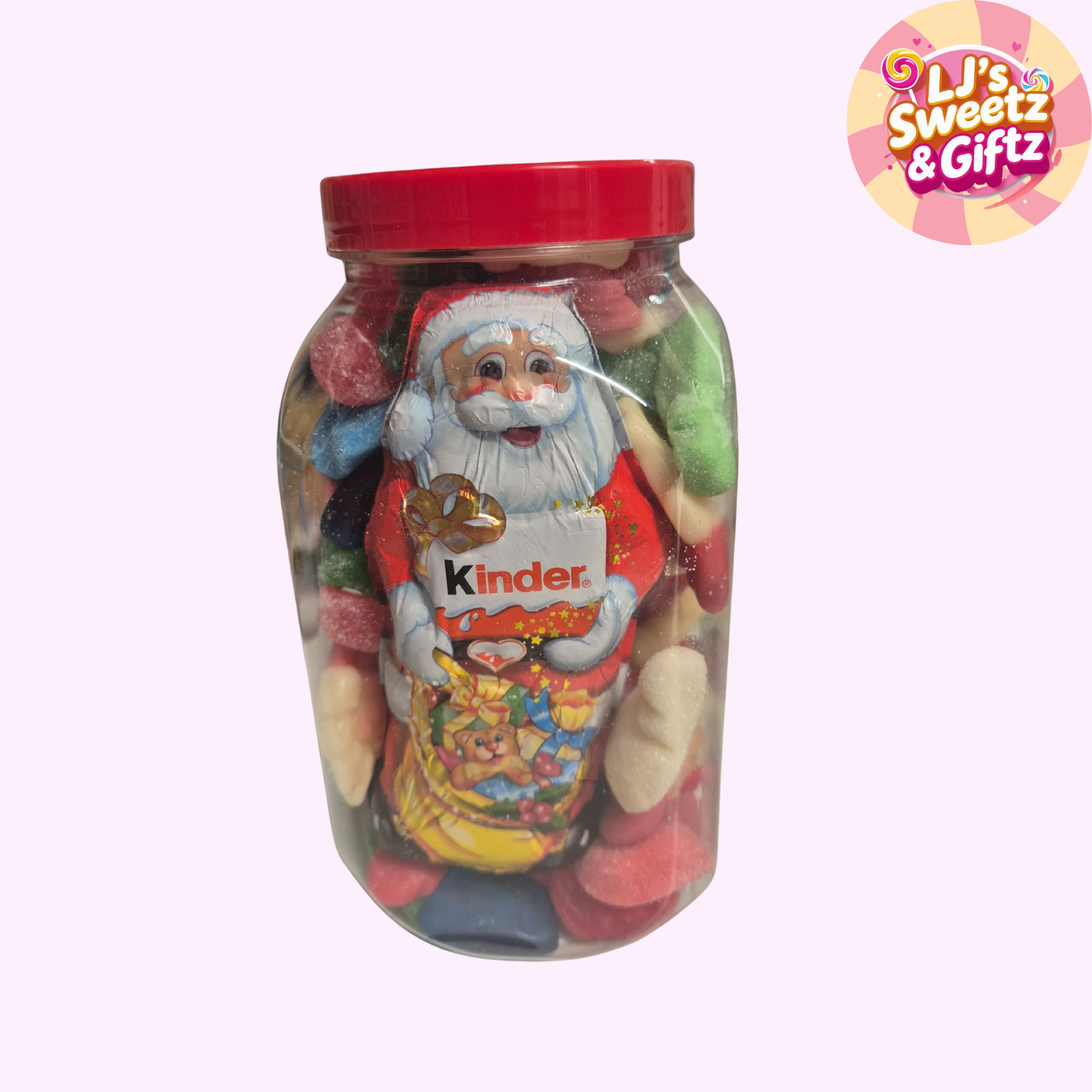 Kinder Sweet Red Lid Jar