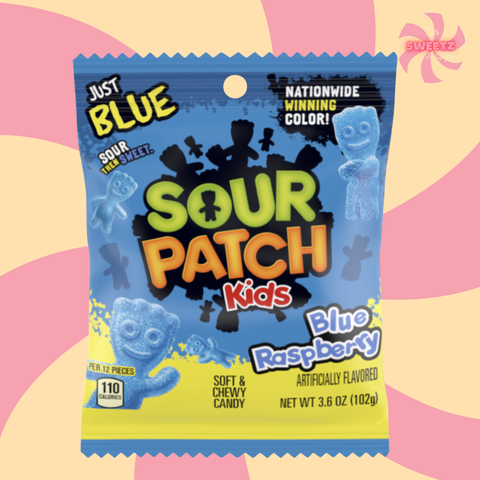 Sour Patch Kids Blue Raspberry Peg Bag 3.6oz (102g)