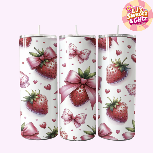 Strawberry Bow Tumbler