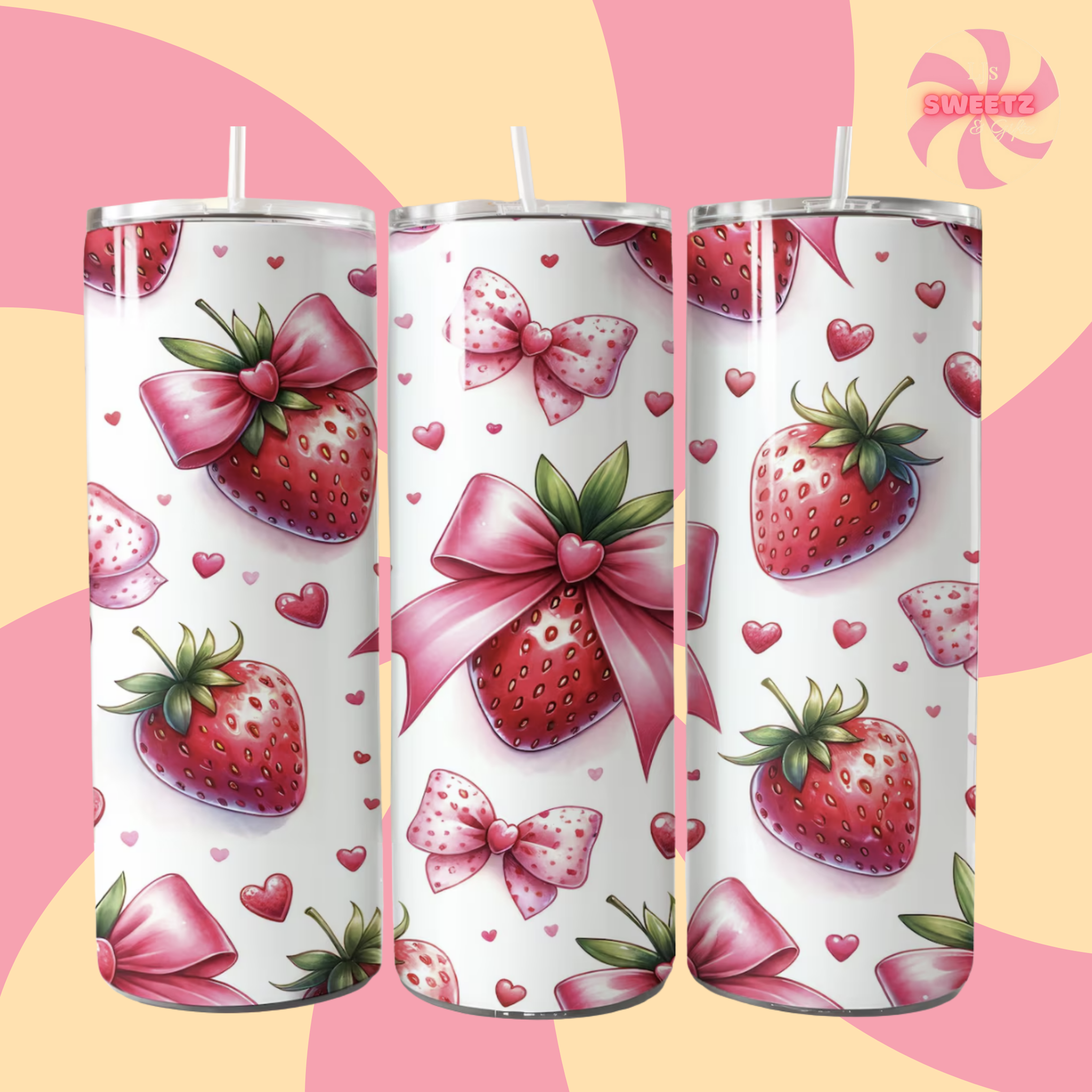 Strawberry Bow Tumbler