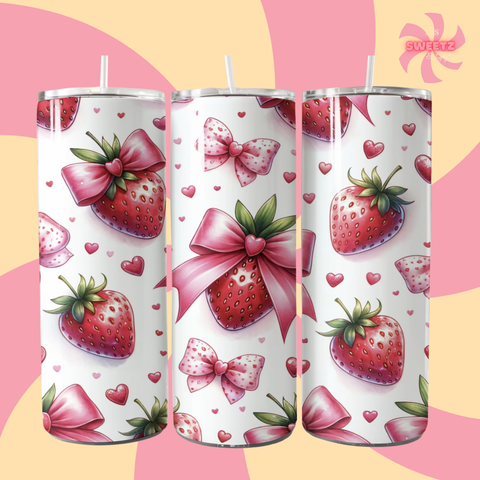 Strawberry Bow Tumbler