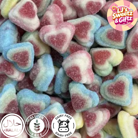 Sugared 3d Hearts 300g