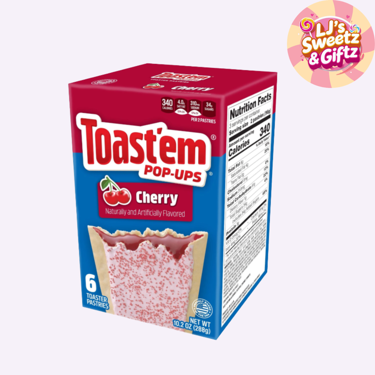 Toast'em Pop-Ups Frosted Cherry 288g