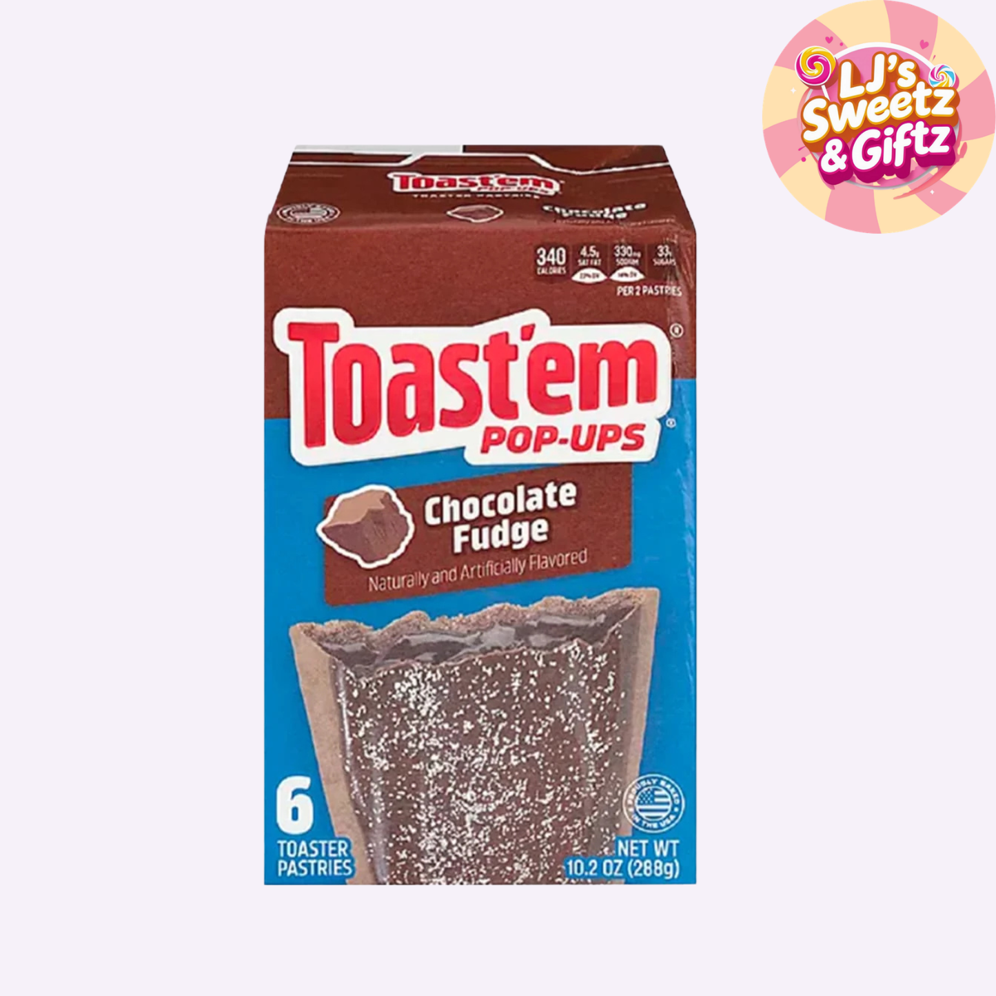 Toast'em Pop-Ups Frosted Chocolate Fudge 288g