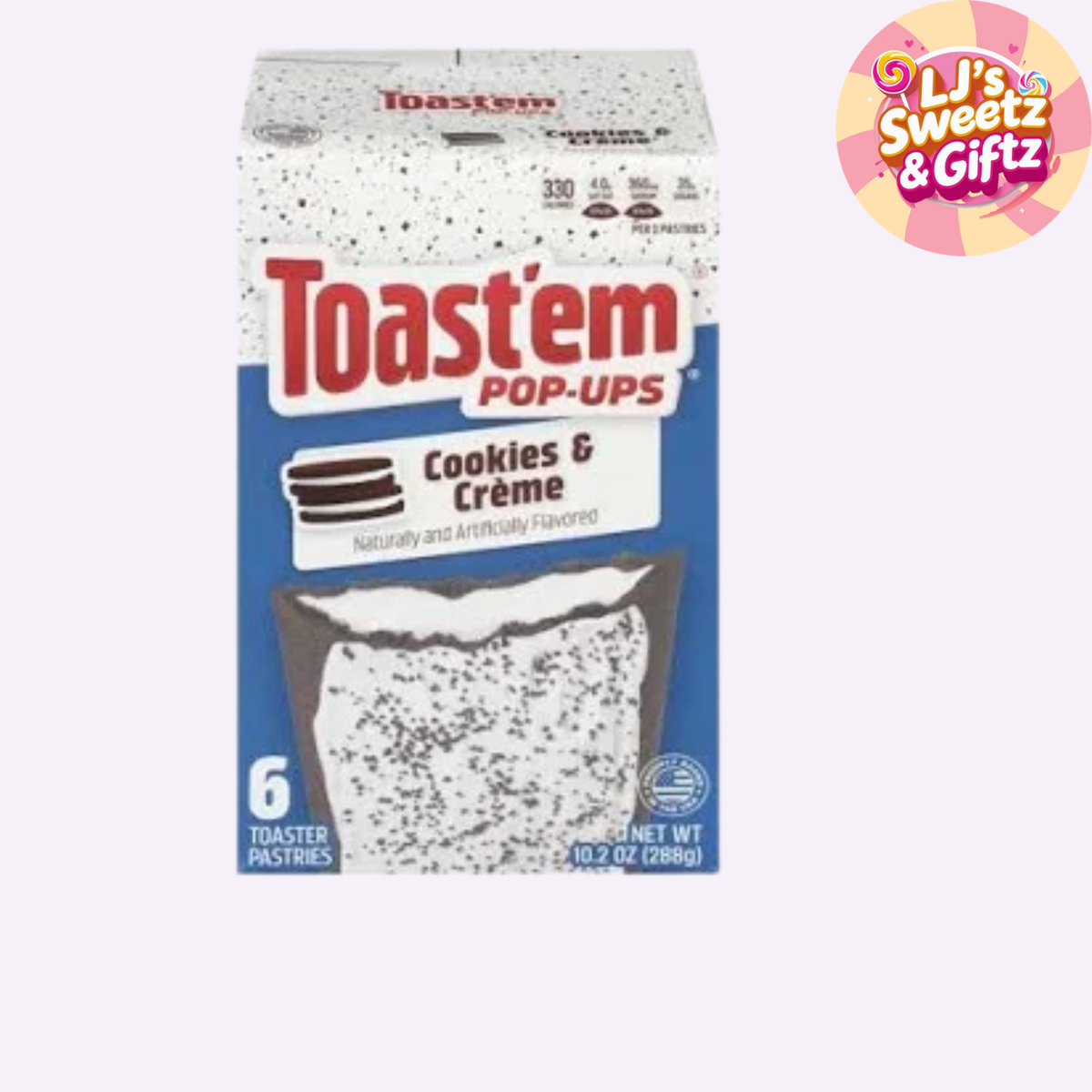 Toast'em Pop-Ups Frosted Cookies & Creme 288g