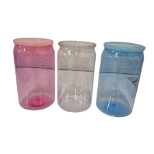Plastic Libby Drinking Cans, Straw & Lid (BLANK)