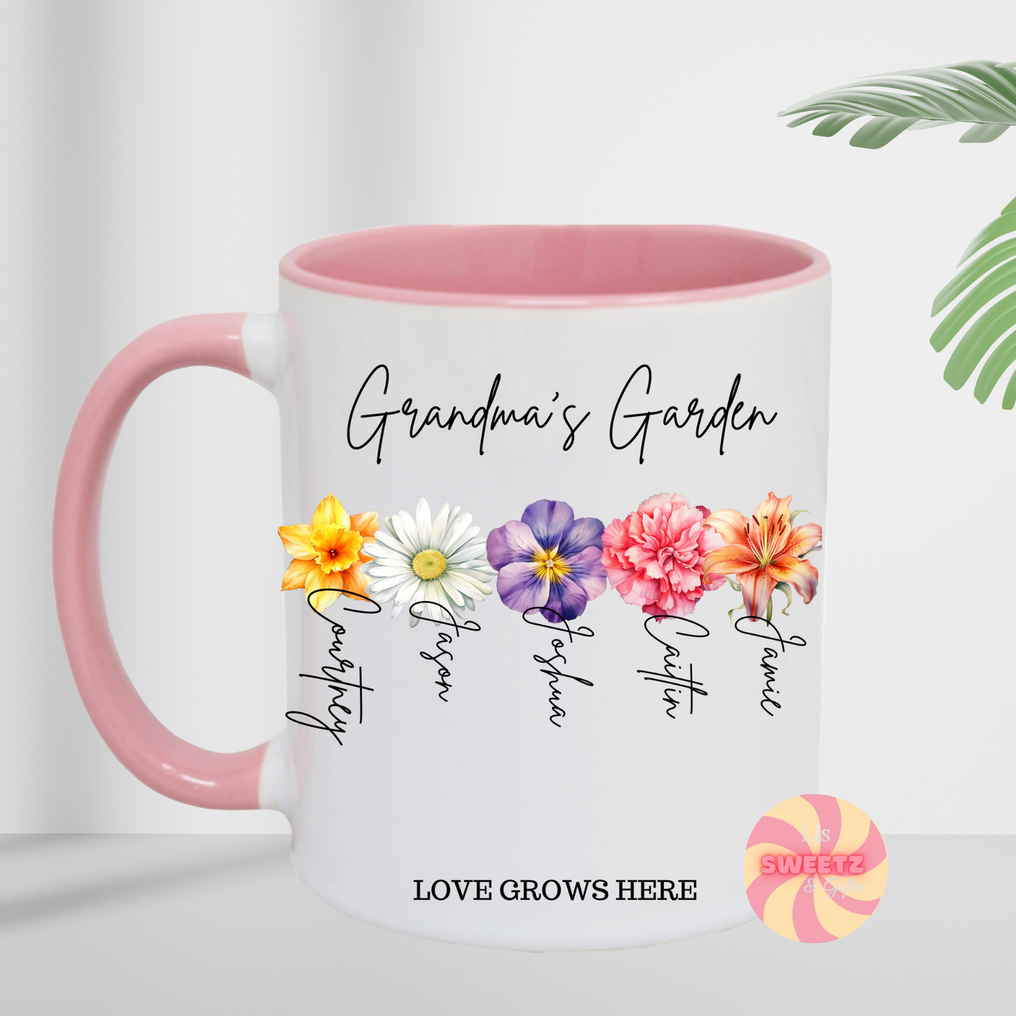 Personalised Flower Garden Mug