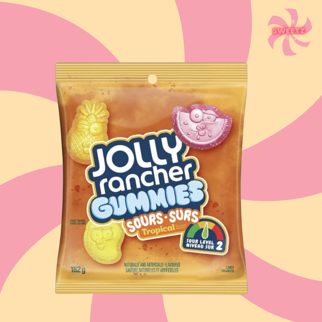 jolly Rancher Gummies Sours Tropical 182g  [Canadian]