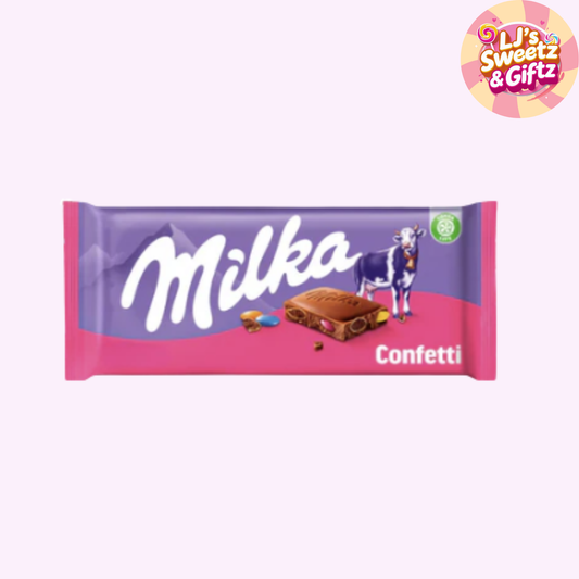 Milka Confetti Chocolate Bar