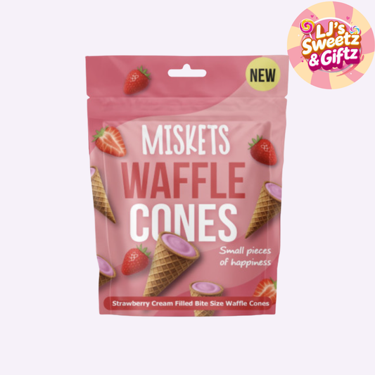 Miskets Strawberry and Cream Cones