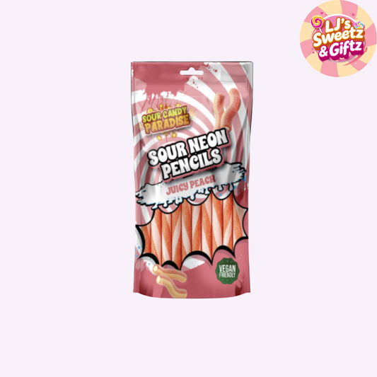 Candy Paradise Sour Neon Pencils Juicy Peach