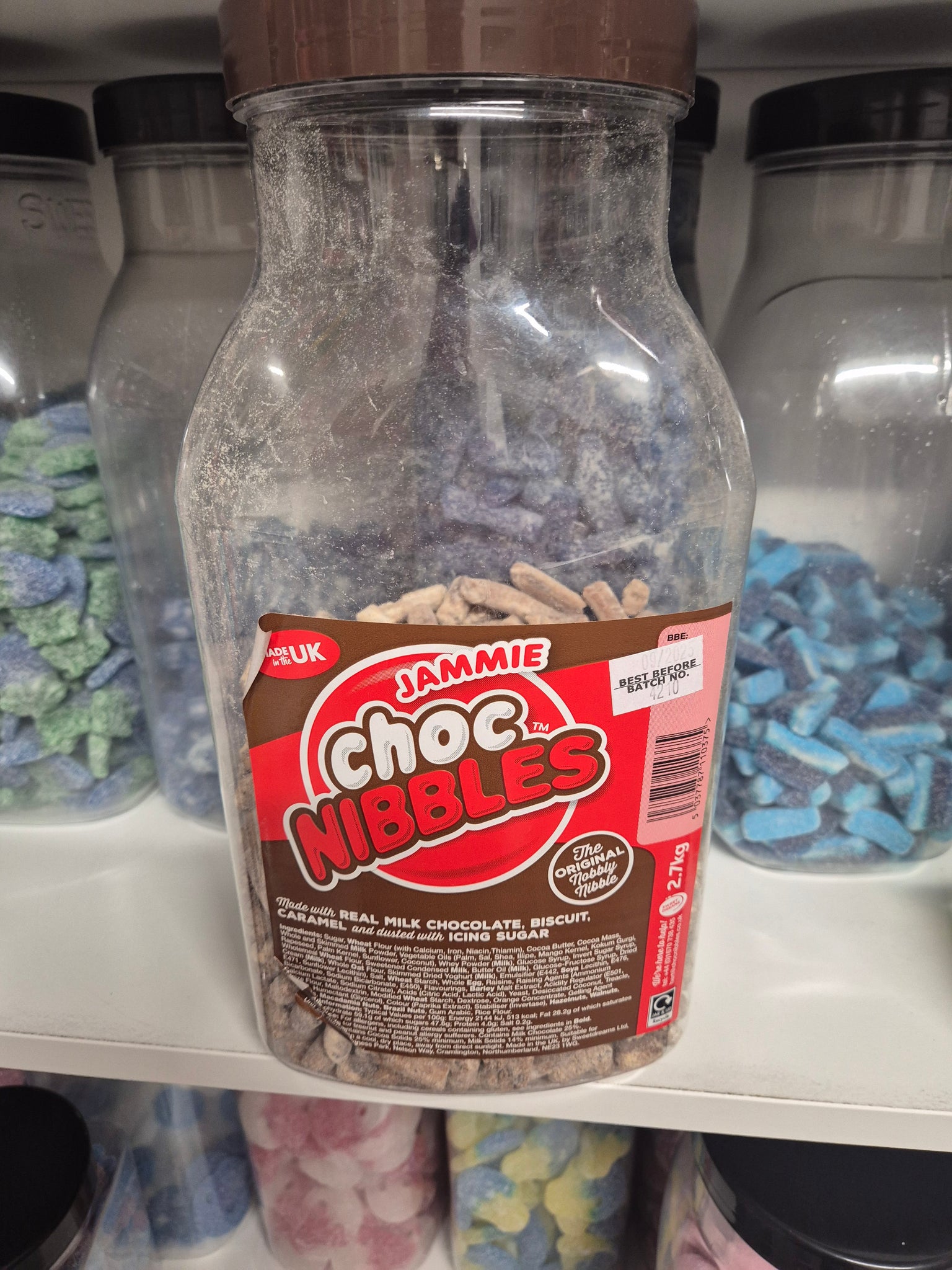 Jammie Nibbles past best before dated 09/2025 500g